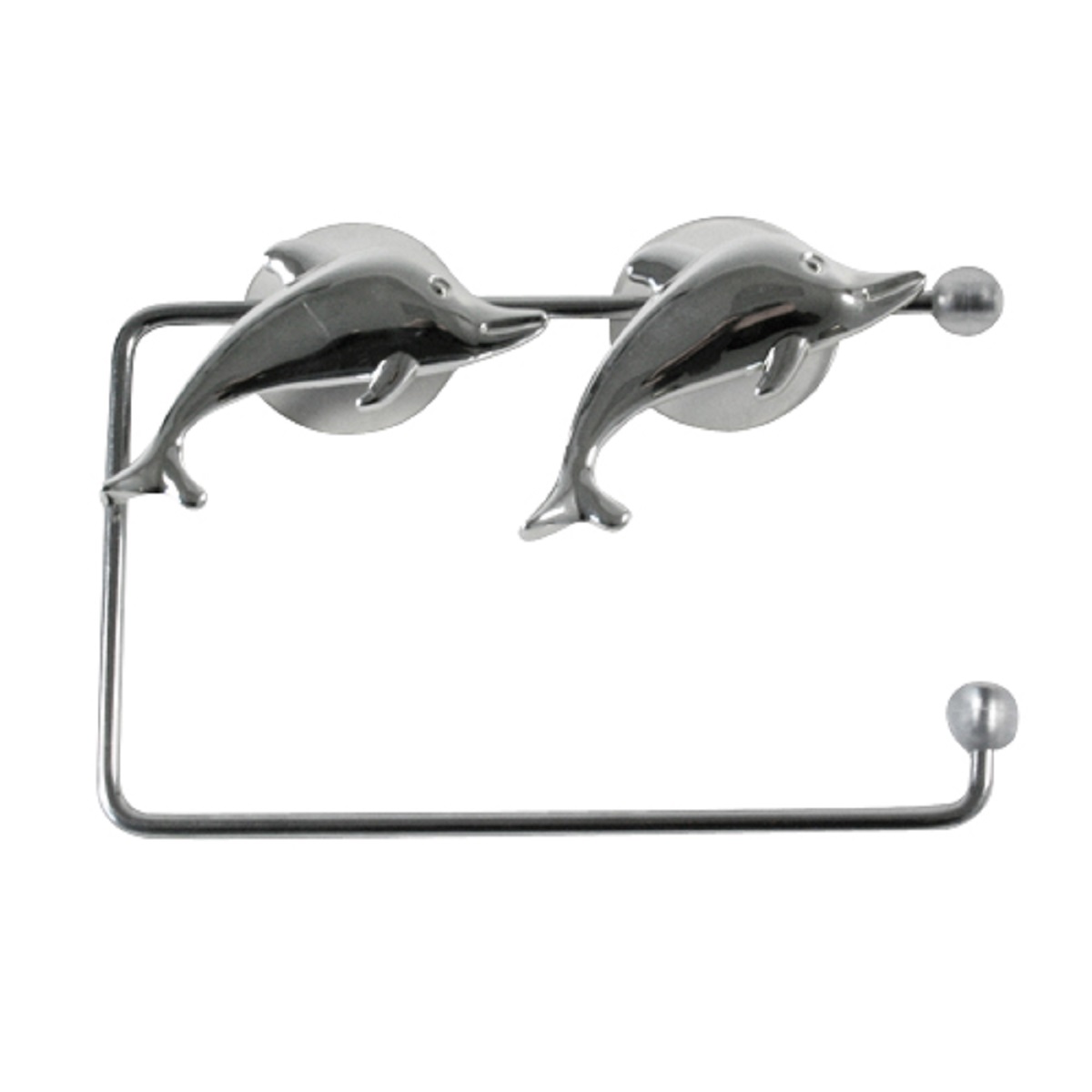 Держатель для туалетной бумаги Top Star Silver Dolphin, на присосках68/5/3 Держатель для туалетной бумаги Top Star Silver Dolphin, на присосках68/5/3Держатель для туалетной бумаги Top Star Silver Dolphin изготовлен из высококачественной стали с хромированным покрытием, которое устойчиво к влажности и перепадам температуры. Держатель поможет оформить интерьер в выбранном стиле, разбавляя пространство туалетной комнаты различными элементами. Он хорошо впишется в любой интерьер, придавая ему черты современности. Для большего удобства изделие крепится к поверхностям с помощью двух присосок (входят в комплект), что дает возможность при необходимости менять их месторасположение.