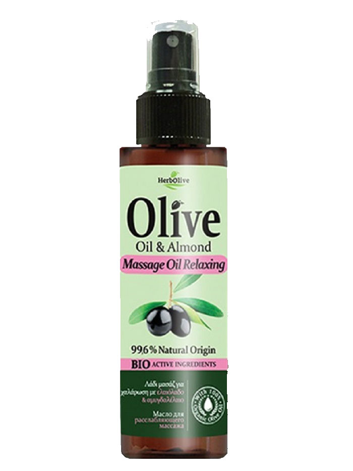 HerbOlive Масло для массажа расслабляющее 150 мл5200310401008 HerbOlive Масло для массажа расслабляющее 150 мл5200310401008В составе масло оливы, масло сладкого миндаля и экстракт алоэ. Приятно расслабляет тело и разум. Побалуйте себя приятным массажем с маслом Herbolive и ощутите вашу кожу гладкой и мягкой. Косметика произведена в Греции на основе органического сырья, НЕ СОДЕРЖИТ минеральные масла, вазелин, пропиленгликоль, парабены, генетически модифицированные продукты (ГМО)