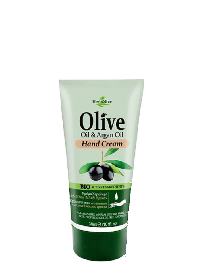 HerbOlive Мини крем для рук с маслом арганы 30 мл5200310401435 HerbOlive Мини крем для рук с маслом арганы 30 мл5200310401435Крем для рук с маслом арганы, на основе органического масла оливы идеально подходит для ежедневного использования. Легко впитывается увлажняет и смягчает кожу рук, защищает от сухости, раздражений, трещин и ежедневного воздействия внешней агрессивной среды. Увлажняет руки, делая их мягкими и гладкими.Косметика произведена в Греции на основе органического сырья, НЕ СОДЕРЖИТ минеральные масла, вазелин, пропиленгликоль, парабены, генетически модифицированные продукты (ГМО)