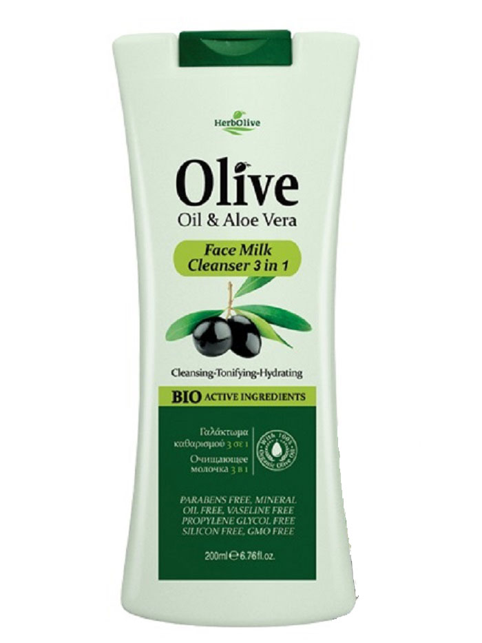 HerbOlive Очищающее молочко для лица 3в1 200 мл116600 HerbOlive Очищающее молочко для лица 3в1 200 мл116600Очищающее молочко для лица 3 в 1 обогащено органическим оливковым маслом и активным экстрактом алоэ вера. Очищает, тонизирует и увлажняет кожу лица, делая ее гладкой и мягкой.Рекомендуется для сухой и нормальной кожи лица. Рекомендуется использовать с 15 лет.Косметика произведена в Греции на основе органического сырья, НЕ СОДЕРЖИТ минеральные масла, вазелин, пропиленгликоль, парабены, генетически модифицированные продукты (ГМО)