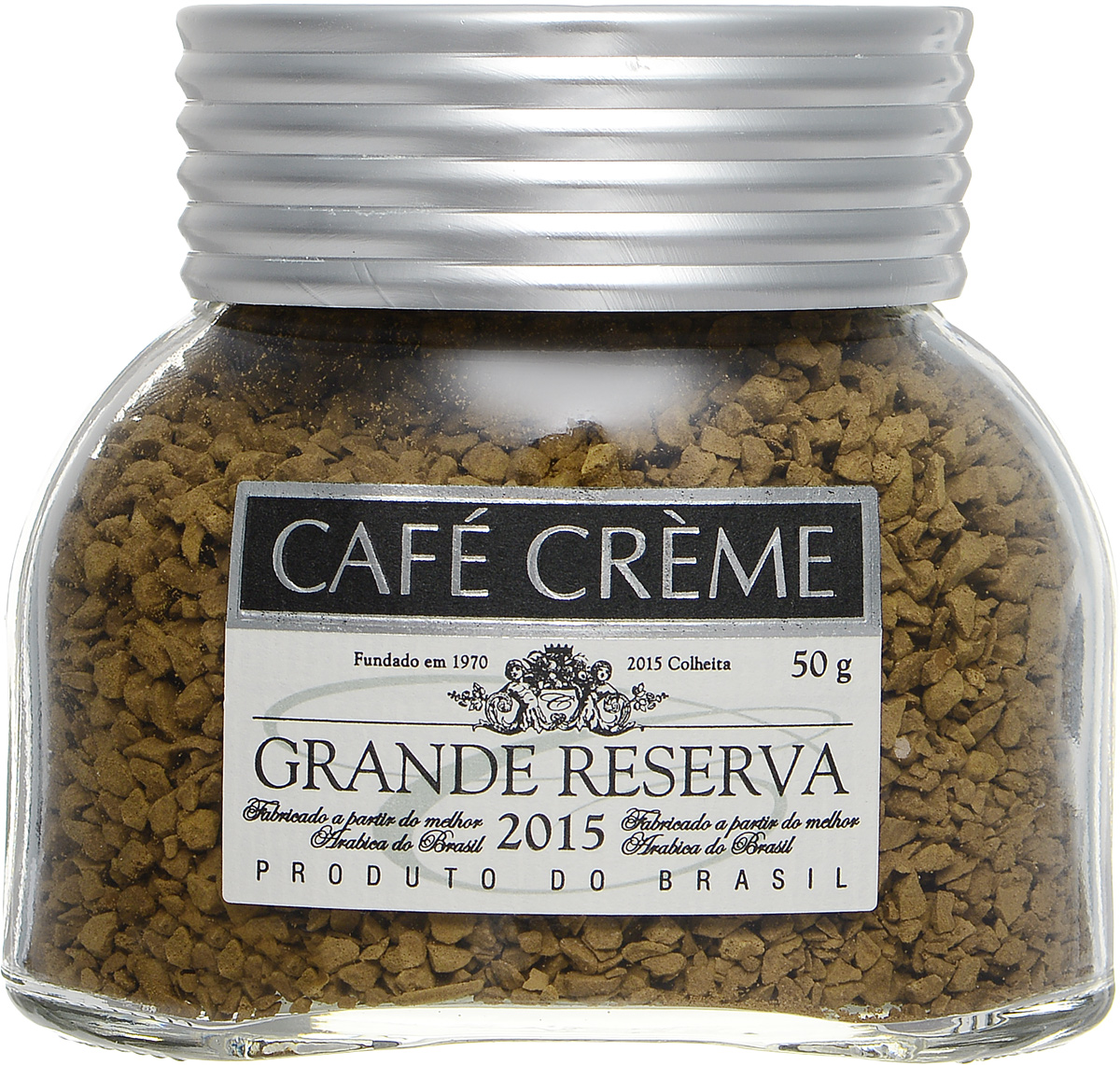 Cafe Creme Grande Reserva кофе растворимый, 50 г0120710 Cafe Creme Grande Reserva кофе растворимый, 50 г0120710Вкус и аромат кофе во многом зависит от года урожая. В 2012 году погодные условия в Эспиринто-Санто, в высокогорном районе, расположенном на юго-востоке Бразилии, были очень благоприятны для роста кофе. Поэтому урожай в этот год был собран особенный, высочайшего качества. Кофе этого урожая обладает кремовым, бархатным, густым вкусом и очень интенсивным ароматом. Зарезервируйте свою баночку, чтобы сохранить в памяти настоящий зажигательный бразильский кофе, рожденный уникальными погодными условиями.