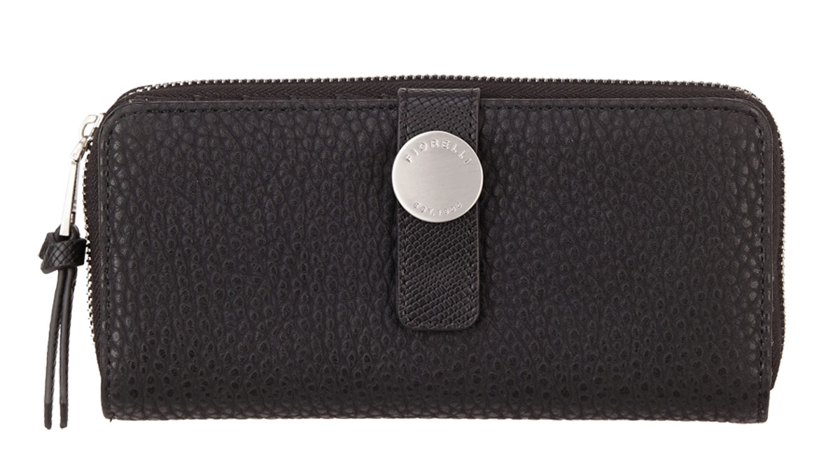 Кошелек женский Fiorelli, цвет: черный. 0795 FS Black77-080-06 Кошелек женский Fiorelli, цвет: черный. 0795 FS Black77-080-06Дизайн продукции Fiorelli разрабатывается в Лондоне молодой, амбициозной командой, идущей в ногу со временем и предлагающей модели, которые предназначены для любых случаев, как для выхода в свет, так и для рабочих будней, торжественных приемов или коктейльных вечеринок.