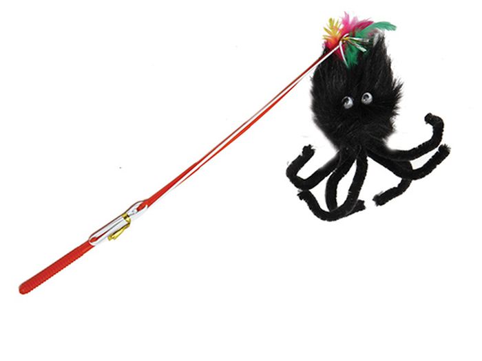 Игрушка для животных Каскад Удочка с пауком, длина 30 см6009а Игрушка для животных Каскад Удочка с пауком, длина 30 см6009аИгрушка для животных Каскад Удочка с пауком изготовлена из искусственного меха, пластика, перьев и шнурка.Такая игрушка порадует вашего любимца, а вам доставит массу приятных эмоций, ведь наблюдать за игрой всегда интересно и приятно.Длина игрушки: 30 см.