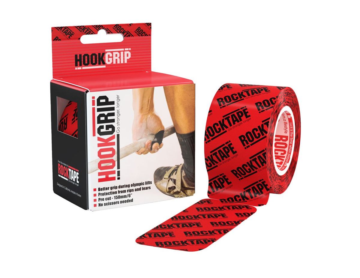 Кинезиотейп Rocktape HookGrip, цвет: красный, черный, 5 х 500 см, 32 полосыRCT100-HOOK-OS Кинезиотейп Rocktape HookGrip, цвет: красный, черный, 5 х 500 см, 32 полосыRCT100-HOOK-OSКинезиотейп Rocktape HookGrip, выполненный из хлопка и акрила, предназначен для снятия отеков и рассасывания гематом. Уменьшает мышечную усталость и способствует притоку крови для более быстрого восстановления. Изделие имеет плотную волнообразную структуру ткани. Не содержит латекса и цинка.Кинезиотейп поделен на 32 полосы.