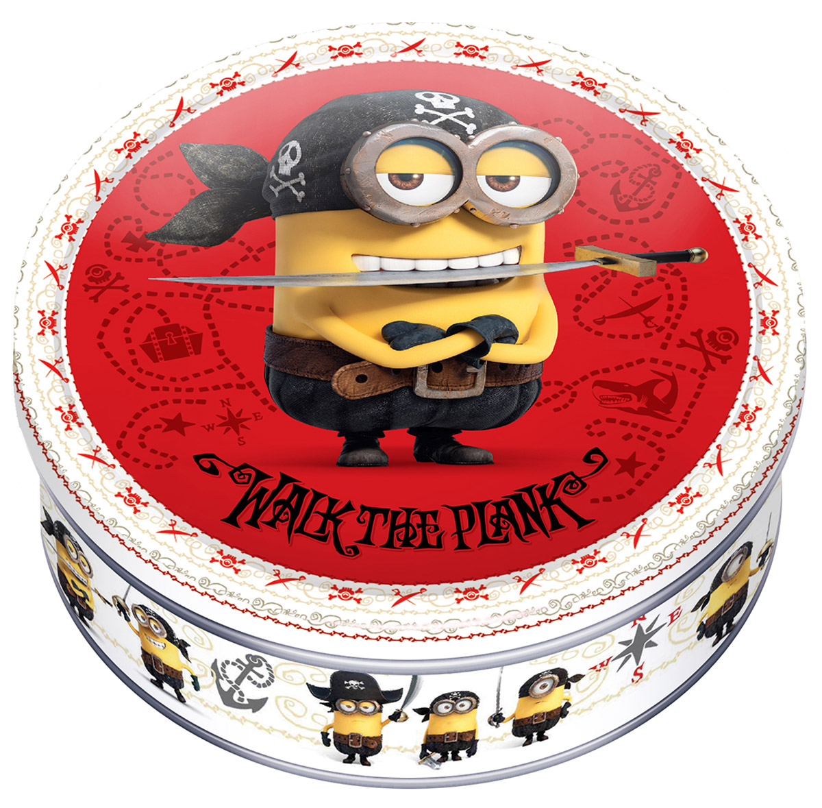 Minions печенье сдобное с кусочками шоколада, 150 г8076809500302 Minions печенье сдобное с кусочками шоколада, 150 г8076809500302Minions - 100% сдобное печенье в подарочной банке. В коллекции Minions 3 варианта дизайна подарочных банок, каждый из которых - отличный подарок ко Дню всех влюбленных или другой особой дате.