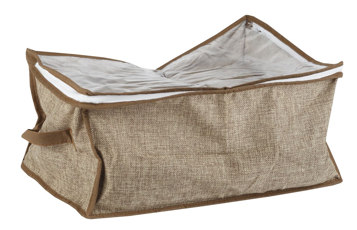 Чехол для вещей White Fox Linen, цвет: бежевый, 20 х 30 х 40 смRG-D31S Чехол для вещей White Fox Linen, цвет: бежевый, 20 х 30 х 40 смRG-D31SЧехол для вещей White Fox Linen изготовлен из полиэстера стилизованного под лен. Изделия упаковано в компактную упаковку, которая имеет подвес.