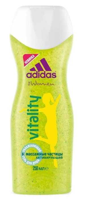 Adidas Гель для душа увлажняющий VItalIty, женский, 250 мл9270 Adidas Гель для душа увлажняющий VItalIty, женский, 250 мл9270Освежающий гель заряжает вашу кожу энергией.