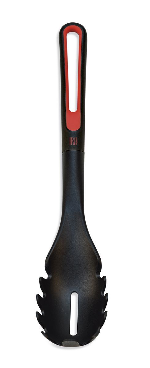 Ложка кулинарная для спагетти Iris Flexy54 009303 Ложка кулинарная для спагетти Iris Flexy54 009303Ложка кулинарная для спагетти Iris из серии Flexy - эта стильная ложка сделана из нейлона, что придает ей удивительную легкость и гибкость. Кроме того, она не оставляет царапин, безопасно использовать на антипригарном покрытии. Ручка покрыта мягким материалом для удобства пользования.