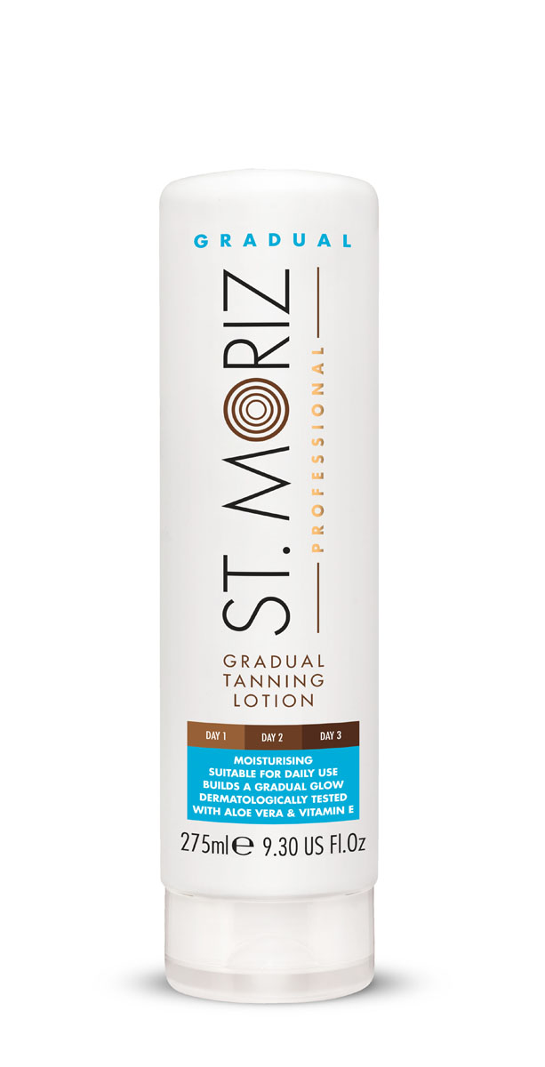 ST. MORIZ Лосьон-автобронзант с эффектом постепенного загара для ежедневного применения, 275 млFS-00897 ST. MORIZ Лосьон-автобронзант с эффектом постепенного загара для ежедневного применения, 275 млFS-00897Идеальное средство по уходу за кожей с эффектом постепенного загара. Увлажняет и ухаживает за кожей в течении 24 часов 7 жней в неделю, позволяет получить золотистый загар и контролировать степень желаемого оттенка. Подходит для любителей и искушенных пользователей средств для искусственного загара. Лосьон можно использовать как увлажняющее средство после использования автобронзантов для укрепления и поддержания естественного оттенка.