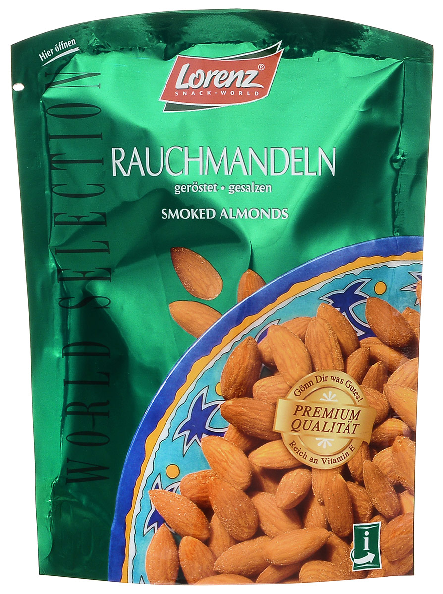 Lorenz миндаль с копченым вкусом, 100 г0120710 Lorenz миндаль с копченым вкусом, 100 г0120710Порадуйте себя ароматным миндалем из Калифорнии и Австралии! Богатый витамином Е и магнием миндаль с копченым вкусом не содержит консервантов, искусственных ароматизаторов и красителей. Благодаря этим качествам, вы можете включить его в вашу программу сбалансированного питания.