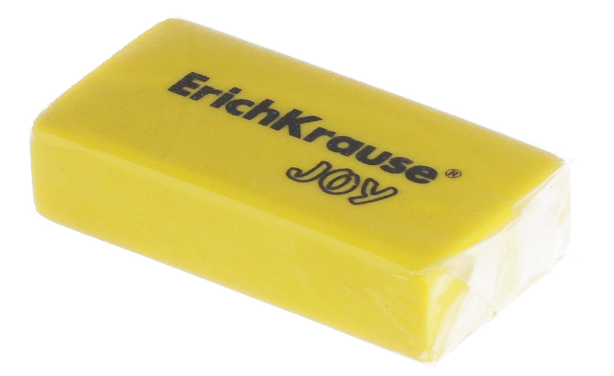 Erich Krause Ластик Joy цвет желтыйSG.3* Erich Krause Ластик Joy цвет желтыйSG.3*Ластик Erich Krause Joy станет незаменимым аксессуаром на рабочем столе не только школьника или студента, но и офисного работника.Ластик яркого цвета имеет форму прямоугольника. При стирании стружка от ластика скатывается в единый комок, а не рассыпается по всей поверхности бумаги.