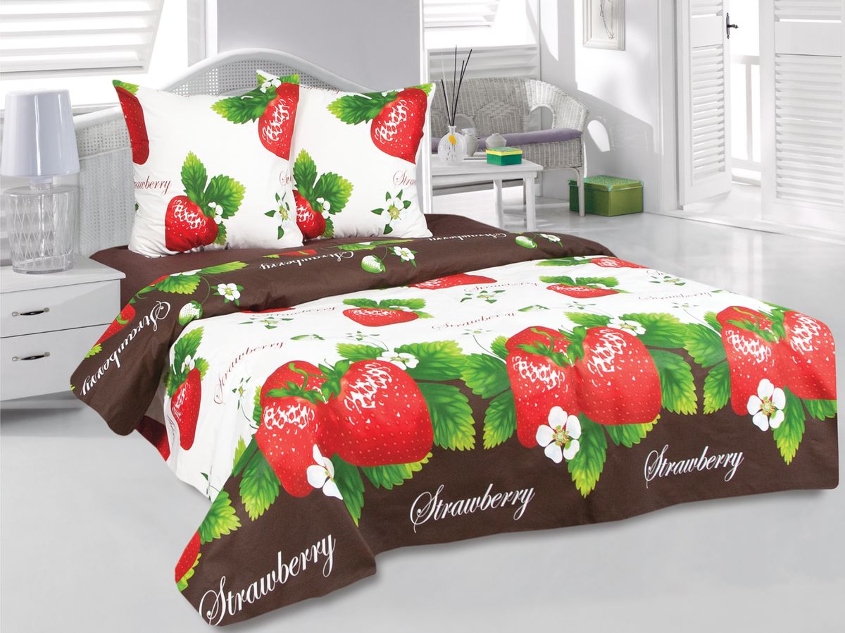 Комплект белья Tete-a-Tete Classic Клубника, семейный, наволочки 70х70. к-8088п + ПОДАРОК: Простыня ЭГО, 220 х 220 смCA-3505 Комплект белья Tete-a-Tete Classic Клубника, семейный, наволочки 70х70. к-8088п + ПОДАРОК: Простыня ЭГО, 220 х 220 смCA-3505Комплект белья Tete-a-Tete Classic Клубника является экологически безопасным для всей семьи, так каквыполнен из бязи (100% натурального хлопка). Комплект состоит из двух пододеяльников, простыни и двух наволочек.Постельное белье имеет изысканный внешний вид, яркую цветовую гамму и оригинальный рисунок. Гладкая структура делает ткань приятной на ощупь, мягкой и нежной, при этом она прочная и хорошо сохраняетформу. Ткань легко гладится, не линяет и не садится. Благодаря особой плотности ткани и отличному качествубелье выдерживает в 5 раз больше стирок. Комплект постельного белья Tete-a-Tete Classic Клубника станет отличным дополнением вашего интерьера иподарит гармоничный сон. Простыня ЭГО выполнена из бязи (натурального хлопка) высокого качества, оформленной принтом в полоску.Экологически чистый материал обеспечивает высокую гигиеничность простыни.Выбрав простыню нужнойвам расцветки, вы можете легко комбинировать ее с различным постельным бельем.Размер простыни ЭГО: 220 х 220 см.