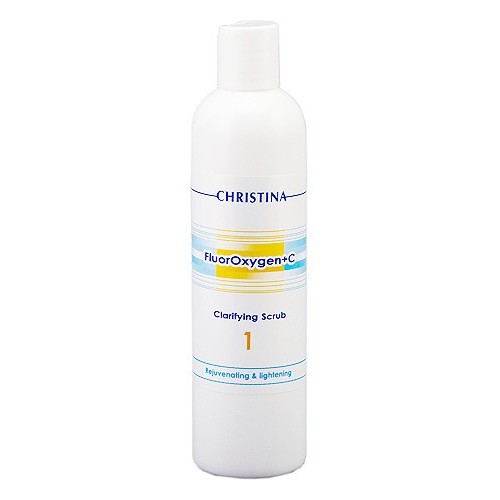 Christina Очищающий скраб FluorOxygen +C Clarifying Scrub 300 млFS-00897 Christina Очищающий скраб FluorOxygen +C Clarifying Scrub 300 млFS-00897Очищающий скраб (шаг 1) Christina FluorOxygen+C Clarifying Scrub это уникальный скраб из натуральных очищающих ингредиентов: мыльнянки лекарственной, мыльного дерева и салициловой кислоты. Удаляет сало и мертвые клетки кожи, глубоко очищает поры и снимает остатки макияжа.