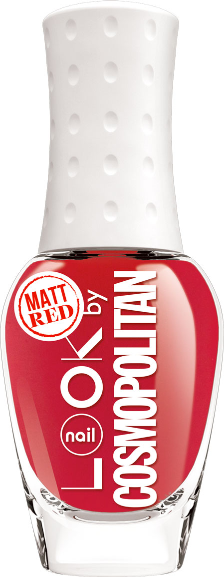 nailLOOK Лак для ногтей серии Trends look by Cosmopolitan, Mat Red, 8,5 мл80284338 nailLOOK Лак для ногтей серии Trends look by Cosmopolitan, Mat Red, 8,5 мл80284338Эксклюзивная коллекция из 7 потрясающих оттенков разработанных совместно с популярным глянцевым журналом. Матовый красный оттенок новый тренд!На ногтях цвет выглядит более мягким и приглушенным,чем классический глянцевый,но при этом отлично сочетается с любым оттенком кожи. В отличие от обычного глянцевого покрытия он в 2 раза быстрее сохнет и проще наносится. Матовый красный оттенок.