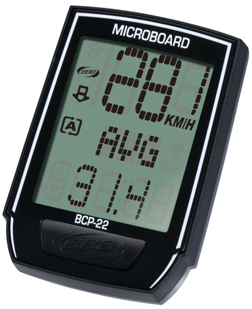 Велокомпьютер BBB MicroBoard, 13 функций аксессуар bbb bcp 21 microboard 8 functions wired