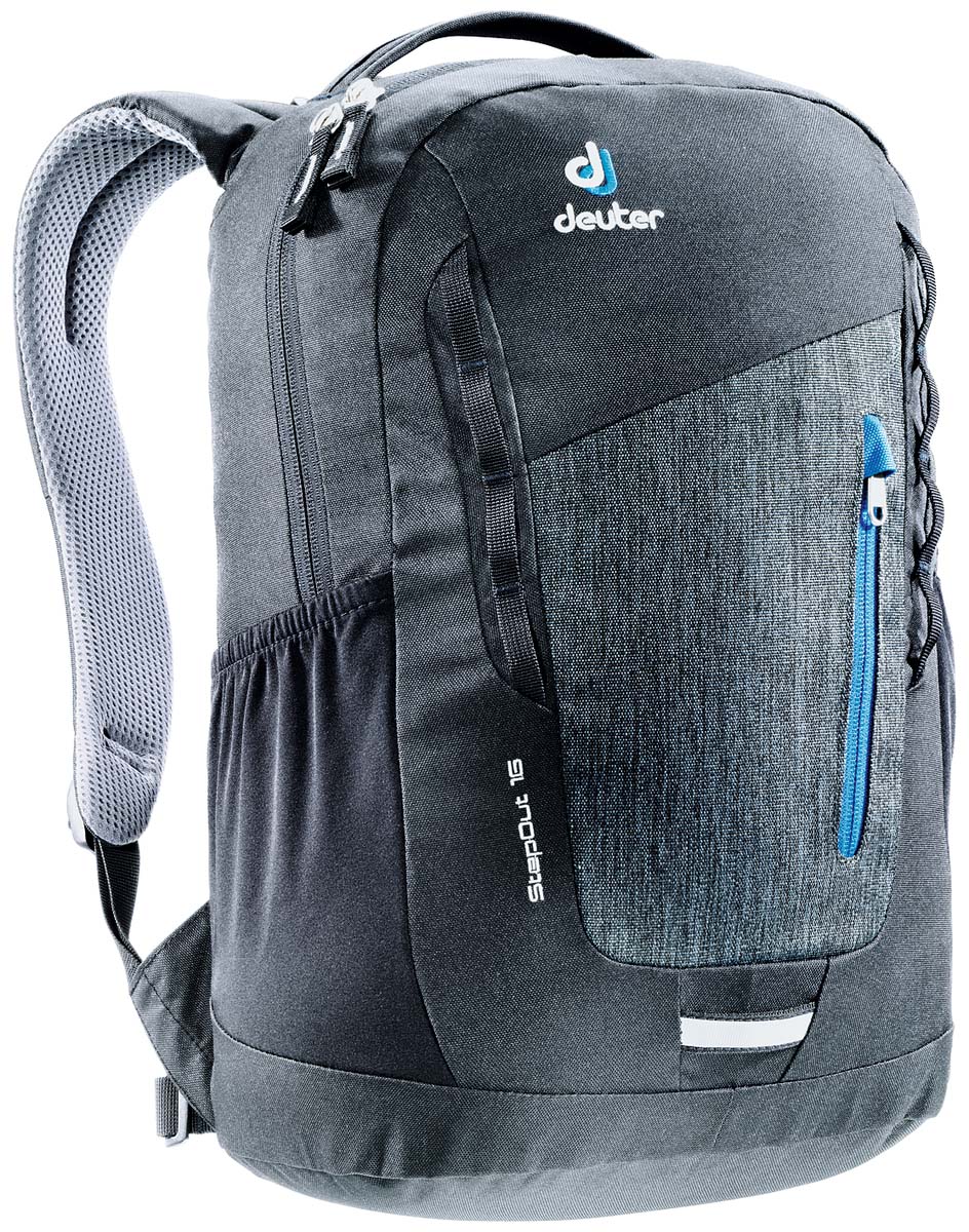 Рюкзак Deuter Daypacks StepOut 16, цвет: черный, серый, 16 лZ90 black Рюкзак Deuter Daypacks StepOut 16, цвет: черный, серый, 16 лZ90 blackРюкзак Deuter Daypacks StepOut - это новый удобный рюкзак для города с отделениями для документов. Особенности: Система спинки Airstripes; Плечевые лямки анатомической формы; Отделение для документов; Фронтальный карман на молнии со съемным карабином для ключей; Эластичные боковые карманы; Петля для фонарика безопасности; Ручка для переноски; Петли для навески. Размер рюкзака: 41 х 24 х 14 см.