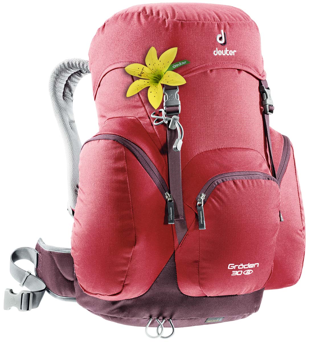 Рюкзак туристический Deuter Groden 30 SL, цвет: темно-красный, 30 л57260 Рюкзак туристический Deuter Groden 30 SL, цвет: темно-красный, 30 л57260Рюкзак Groden был представлен в линейке Deuter еще с 1984 года и одним из первых получил революционную технологию подвески Aircomfort, что перевернуло весь рынок спортивных рюкзаков. После этого события другие компании-производители рюкзаков стали копировать технологию Aircomfort, так как она разительно отличалась системой вентиляции спины и удобством, благодаря своему анатомическому строению. В последующие годы Deuter продолжал производство рюкзака Groden, каждый раз обновляя его. Сегодняшний Groden 30 SL - это рюкзак, выдержанный в классическом стиле и предлагающий увеличенный объем, чтобы можно было поместить все необходимое даже в зимних путешествиях. Особенности: Просторные нижние боковые карманы и вместительный фронтальный карман; Система подвески AirComfort системы; Пояс с вентиляцией подушек (Zugspitze); мягкие подушки пояса (Groeden); Мягкие лямки анатомической формы; Двойные замки позволяют надежно закрепить дополнительное снаряжение под верхним клапаном; Карман в клапане; Петли для треккинговых палок; Встроенный, съемный чехол от дождя.Размер: 52 х 42 х 26 см.