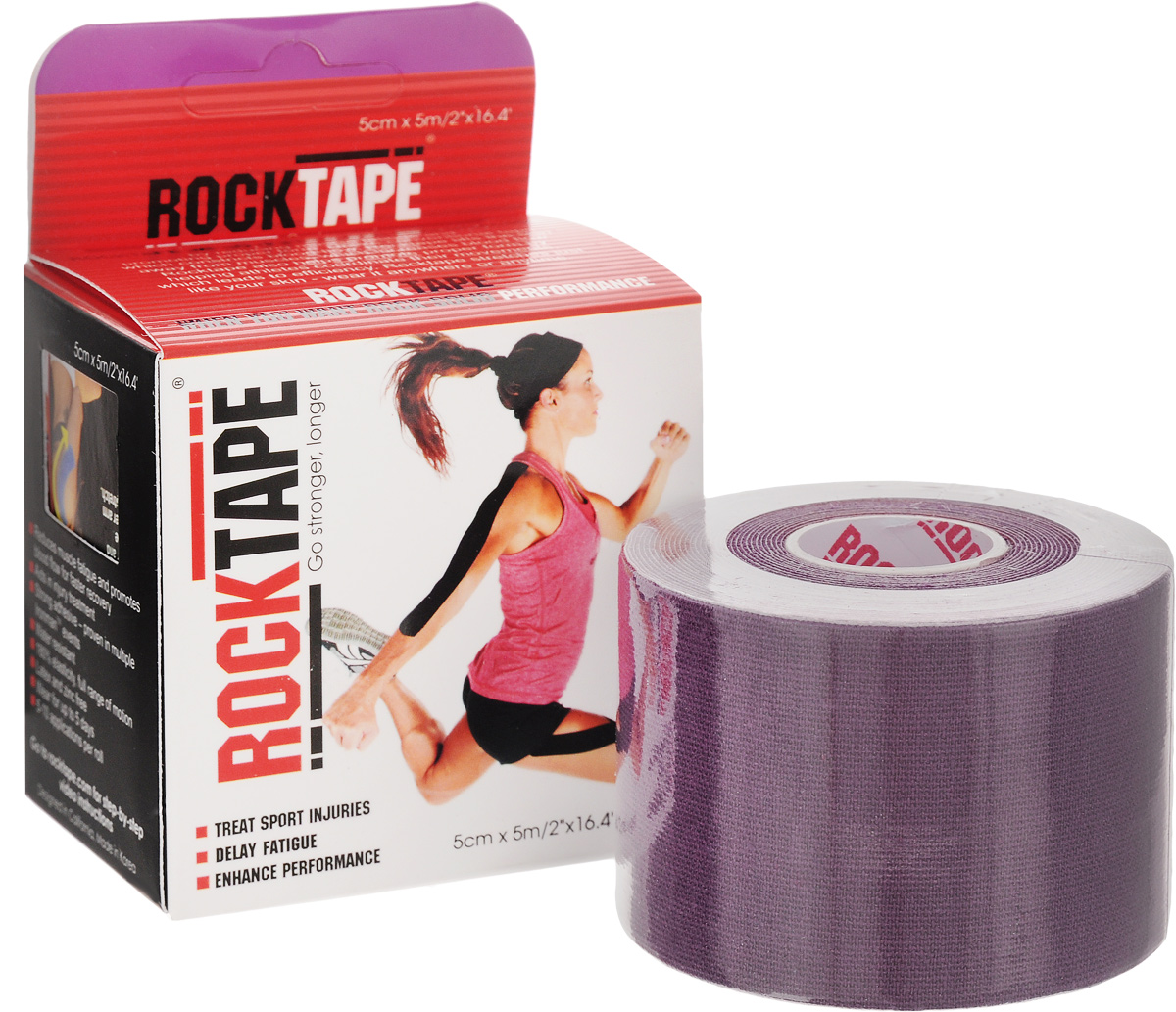 Кинезиотейп Rocktape Classic, цвет: фиолетовый, 5 x 500 смRCT100-PU-OS Кинезиотейп Rocktape Classic, цвет: фиолетовый, 5 x 500 смRCT100-PU-OSКинезиотейп Rocktape Classic, выполненный из хлопка и нейлона, предназначен для снятия отеков и рассасывания гематом. Уменьшает мышечную усталость и способствует притоку крови для более быстрого восстановления. Изделие имеет плотную волнообразную структуру ткани. Не содержит латекса и цинка, водостойкий. Кинезиотейп носится до 5 дней, не теряя своих свойств. 180% эластичности.