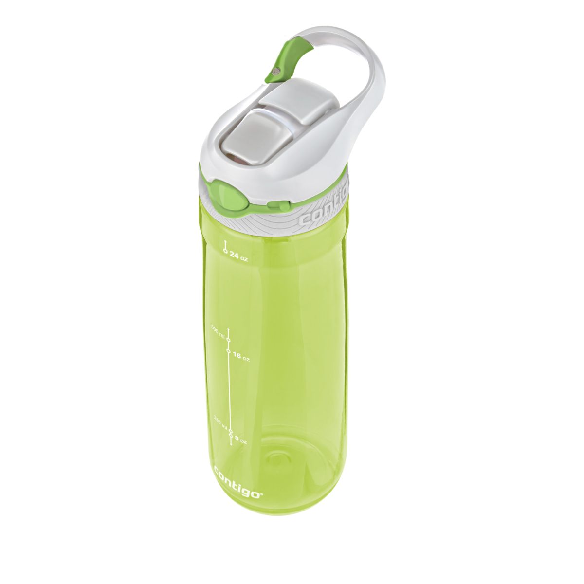 Бутылка для воды Contigo Ashland, цвет: салатовый, 720 млVT-1520(SR) Бутылка для воды Contigo Ashland, цвет: салатовый, 720 млVT-1520(SR)Бутылка для напитков Contigo Ashland является отличным решением для тех, кто делает осознанный выбор в пользу практичности и комфорта. Благодаря тщательно продуманной форме вы с легкостью сможете положить ее в рюкзак либо сумку. Кроме этого бутылка для воды Contigo Ashland отлично поместится в подстаканник в автомобиле.Горлышко бутылки оснащенное системой Autospout закрывается надежно и герметично. Благодаря этому вы получите полную уверенность в том, что даже при перекидывании бутылки ее содержимое не прольется. Объем 720 мл.
