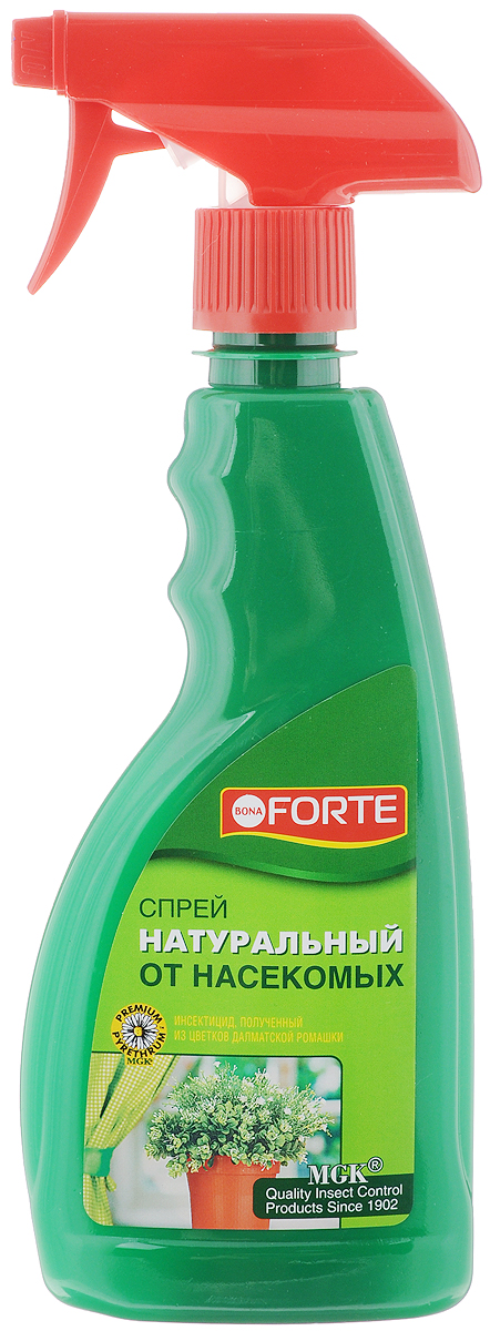 Спрей от насекомых Bona Forte, натуральный, 500 млBH-SI0439-WW Спрей от насекомых Bona Forte, натуральный, 500 млBH-SI0439-WWИнсектицидный спрей Bona Forte, полученный из цветков далматской ромашки, предназначен для уничтожения летающих и ползающих насекомых.Товар сертифицирован.