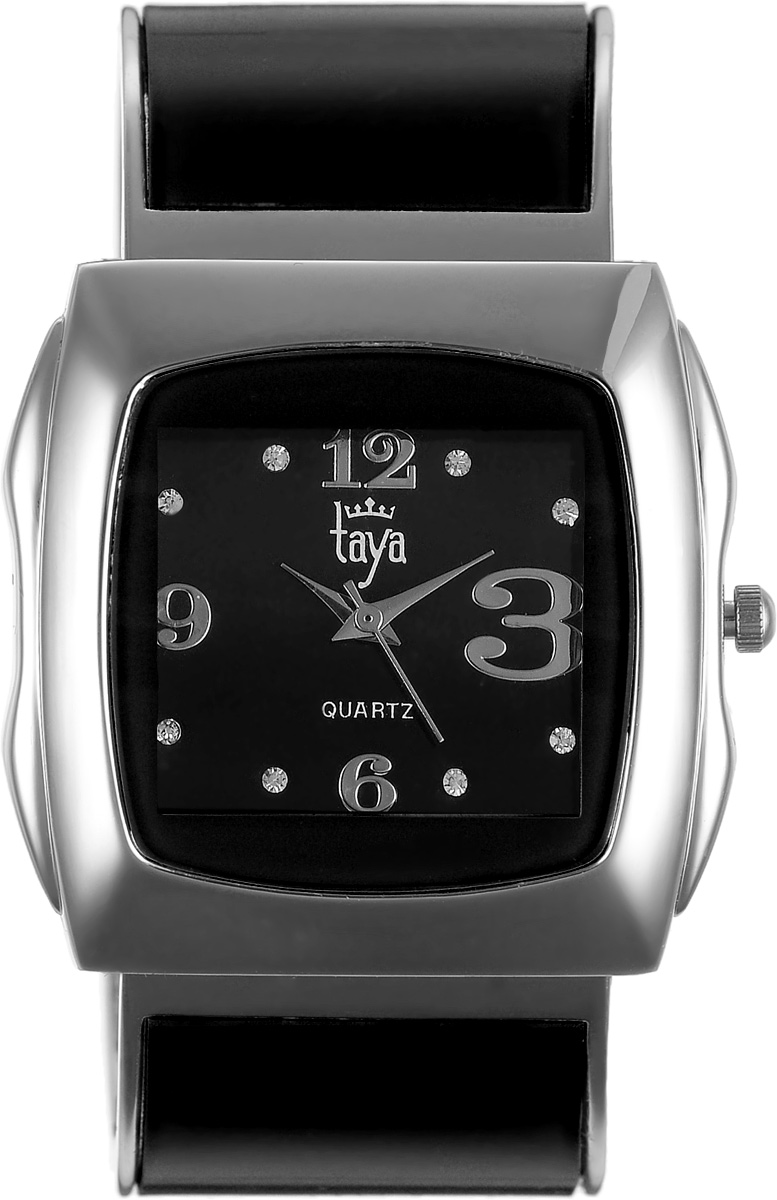 Часы наручные женские Taya, цвет: серебряный, черный. T-W-0440BM8434-58AE Часы наручные женские Taya, цвет: серебряный, черный. T-W-0440BM8434-58AEЭлегантные женские часы Taya выполнены из металлического сплава, минерального стекла и нержавеющей стали. Циферблат часов инкрустирован стразами и оформлен символикой бренда.Корпус часов оснащен кварцевым механизмом со сменным элементом питания и дополнен раздвижным браслетом с пружинным механизмом, который позволяет надеть часы на любую руку.Часы поставляются в фирменной упаковке.Часы Taya подчеркнут изящность женской руки и отменное чувство стиля у их обладательницы.