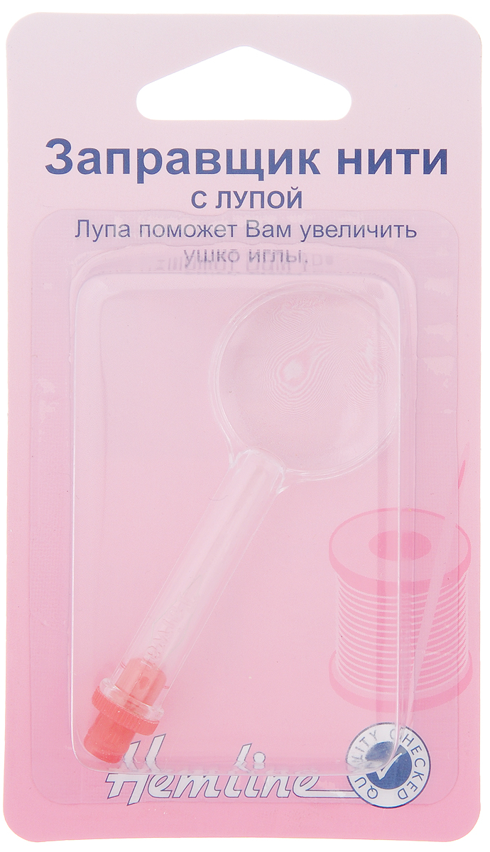 Заправщик нити Hemline, c лупойComfort 05-15 Заправщик нити Hemline, c лупойComfort 05-15Заправщик нити Hemline обеспечивает легкость и удобство вдевания нити в иглы для ручного шитья. Заправщик имеет лупу для увеличения ушка иглы во время вдевания нити. Подробная инструкция по использованию на обратной стороне упаковки.