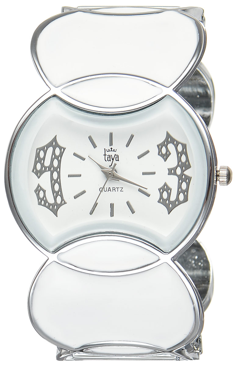 Часы наручные женские Taya, цвет: серебристый, белый. T-W-0443BM8434-58AE Часы наручные женские Taya, цвет: серебристый, белый. T-W-0443BM8434-58AEСтильные женские часы Taya выполнены из минерального стекла и нержавеющей стали. Циферблат часов оформлен символикой бренда.Корпус часов оснащен кварцевым механизмом со сменным элементом питания и дополнен раздвижным браслетом с пружинным механизмом. Браслет оформлен цветной эмалью.Часы поставляются в фирменной упаковке.Часы Taya подчеркнут изящность женской руки и отменное чувство стиля у их обладательницы.