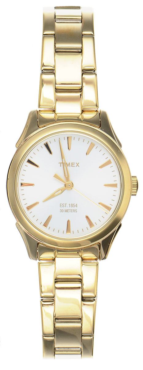 Часы наручные женские Timex Style Elevated, цвет: золотистый. TW2P81800BM8434-58AE Часы наручные женские Timex Style Elevated, цвет: золотистый. TW2P81800BM8434-58AEЭлегантные женские часы Timex Style Elevated выполнены из металлического сплава и нержавеющей стали, оформлены символикой бренда. Лаконичный корпус надежно защищен устойчивым к царапинам минеральным стеклом, а также имеет степень влагозащиты 3 Bar. Часы оснащены кварцевым механизмом, дополнены изящным браслетом, который застегивается на практичную пряжку.Часы поставляются в фирменной упаковке.Часы Timex Style Elevated подчеркнут изящество женской руки и отменное чувство стиля у их обладательницы.