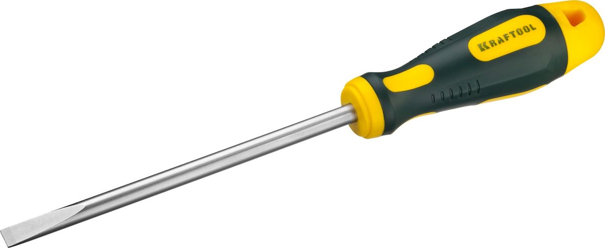Отвертка Kraftool Expert, SL 8 x 150 мм98298130 Отвертка Kraftool Expert, SL 8 x 150 мм98298130Отвертка Kraftool Expert имеет кованый хромомолибденованадиевый стержень SlimFit для труднодоступных мест. Маслобензостойкая двухкомпонентная рукоятка имеет противоскользящую поверхность для работы мокрыми и масляными руками. Система насечек NSS для надежного удержания крепежа. Шлиц намагниченный.