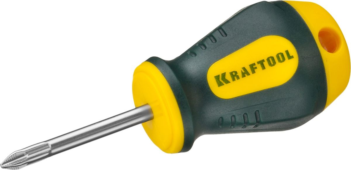 Отвертка Kraftool Expert, PH 1, 38 мм80621 Отвертка Kraftool Expert, PH 1, 38 мм80621Профессиональная диэлектрическая отвертка KRAFTOOL X-Drive серии EXPERT выполнена из высококачественных материалов. Кованый закаленный хромомолибденованадиевый стержень обеспечивает длительный срок службы. Система насечек NSS предотвращает выскальзывания из крепежа. Отвертка оснащена эргономичной рукояткой с нескользящим покрытием. Длина рабочей части: 38 мм.Размер рабочей части: PH 1.