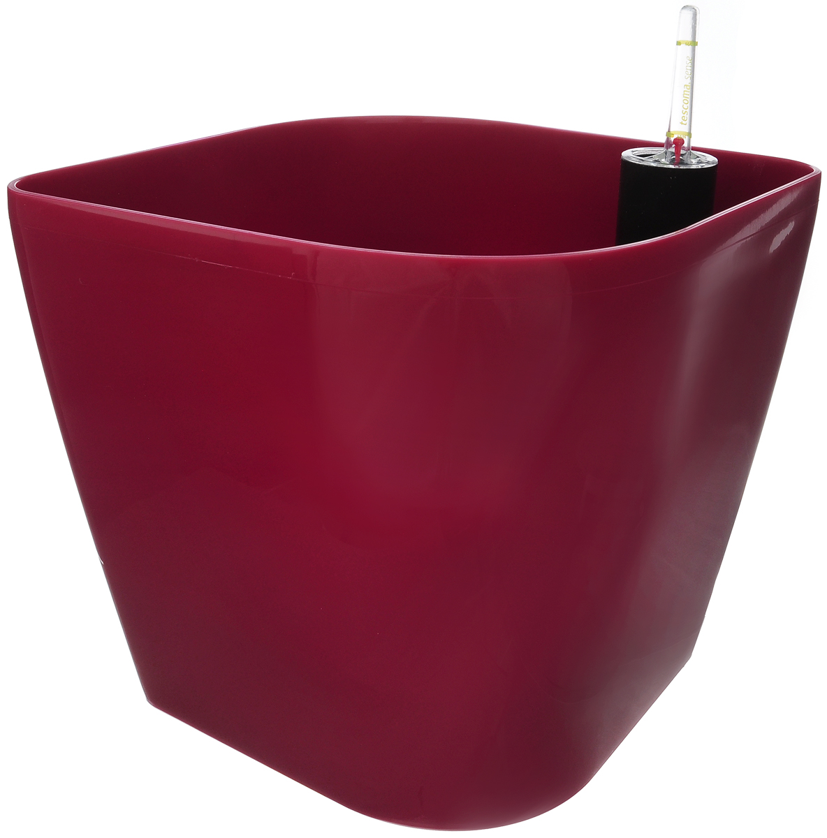 Горшок цветочный Tescoma Sense, с самополивом, цвет: бордовый, 20 х 20 х 20 смZ-0307 Горшок цветочный Tescoma Sense, с самополивом, цвет: бордовый, 20 х 20 х 20 смZ-0307Цветочный горшок Tescoma Sense изготовлен из прочного пластика. Снабжен системой самополива, которая позволяет растению получать влагу из нижней части горшка непрерывно. Необходимо наполнять резервуар раз в 4-8 недель. Горшок подходит для выращивания растений и кактусов, имеет индикатор уровня воды. Горшок и разделительную сетку можно мыть в посудомоечной машине; не мыть индикатор уровня воды в посудомоечной машине. Инструкция по применению прилагается.