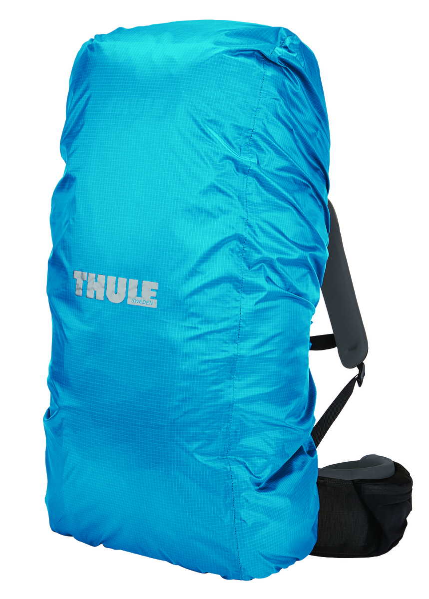 Чехол влагозащитный Thule Rain Cover, для рюкзака, цвет: голубой, 75-95 л208300 Чехол влагозащитный Thule Rain Cover, для рюкзака, цвет: голубой, 75-95 л208300Накидка от дождя для рюкзаков объемом 75–95 л - защита рюкзака от дождя при помощи универсальной накидки Thule. Изготовлено из прочного нейлона (плотность волокна 70 ден) с водонепроницаемым полиуретановым покрытием и проклеенными швами для защиты от воды. Специальный вшитый мешок для компактного хранения. Эластичный ремень удерживает накидку от дождя при сильном ветре. Шнурок для затягивания образует плотную петлю вокруг рюкзака для идеальной посадки. Светоотражающий логотип обеспечивает вашу заметность в темное время суток.