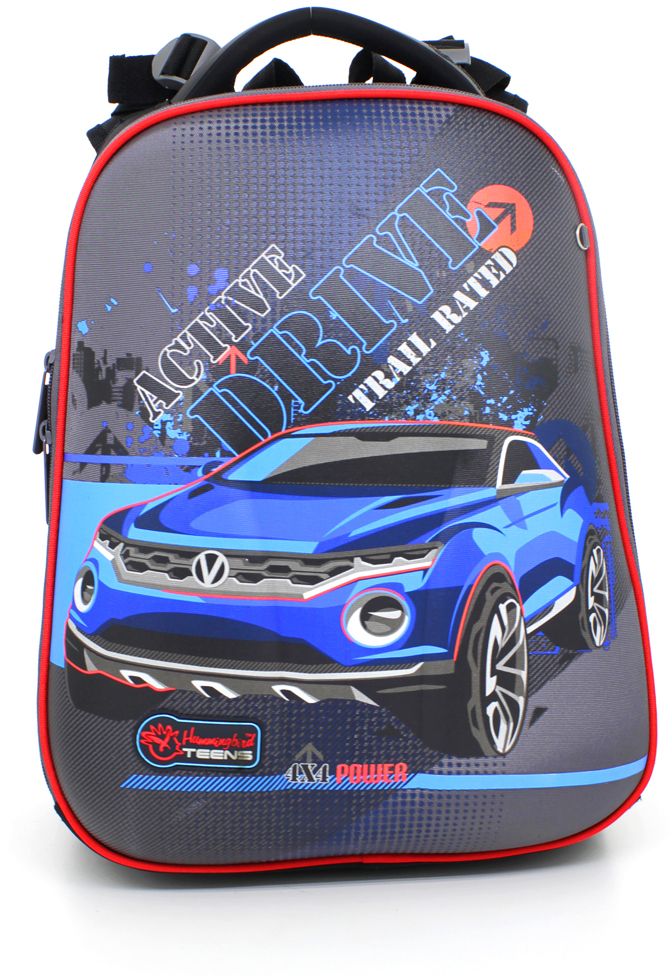 Hummingbird Ранец школьный для мальчика Active Drive72523WD Hummingbird Ранец школьный для мальчика Active Drive72523WDРанец школьный для мальчика Hummingbird Active Drive это компактная, эргономичная, обтекаемая форма, которая органично смотрится на спине даже некрупного ребенка. Нагрузка на позвоночник ребенка минимальна и распределяется равномерно. Вместительный ранец. Ортопедическая анатомическая спинка, повторяющая контуры спины ребёнка с рельефными сетчатыми подушечками и жёсткой вставкой (обеспечивает более плотное прилегание к спине ребёнка, распределяет нагрузку). «ERGO SYSTEM» – регулировка крепления лямок ранца к спинке по высоте в зависимости от предпочтений и индивидуальных особенностей строения спины ребёнка легко регулируемые широкие и мягкие лямки в форме маечки обеспечивают низкую посадку. Жесткий прочный корпус из износостойких материалов. Помещается формат А4, папка для труда. Два внутренних отделения: отделение с жесткими перегородками для тетрадей и учебников (они фиксируют учебники и не дают им перемещаться при движении) и отделение-органайзер.Светоотражающие элементы. Поясничный регулируемый поддерживающий ремень (перенос части веса ранца с плеч на талию и бедра – равномерное распределение веса ранца) удобная ручка-переноска и петелька, за которую можно повесить ранец.Размеры: 39x34x23