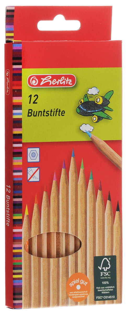 Herlitz Набор цветных карандашей 12 шт72523WD Herlitz Набор цветных карандашей 12 шт72523WDЦветные карандаши Herlitz имеют мягкий грифель, яркие насыщенные цвета.Карандаши легко затачиваются, идеально подходят для рисования детям. Корпус карандашей неокрашенный.В наборе 12 цветных карандашей в картонной упаковке.