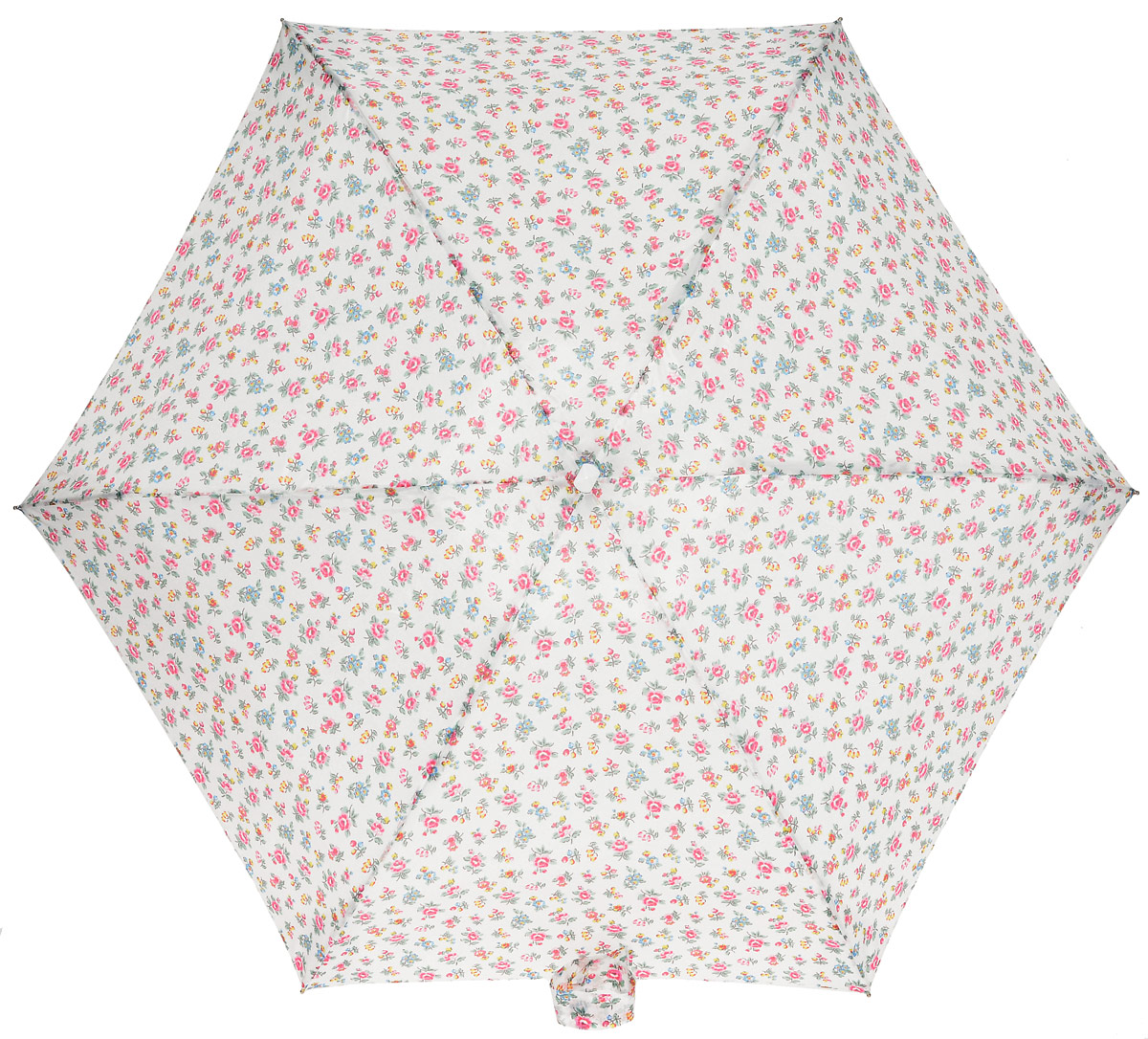 Зонт женский Fulton Cath Kidston, механический, 5 сложений, цвет: белый, мультиколор. L521-31338L035081M/35449/2900N Зонт женский Fulton Cath Kidston, механический, 5 сложений, цвет: белый, мультиколор. L521-31338L035081M/35449/2900NКомпактный женский зонт Fulton выполнен из металла и пластика.Каркас зонта выполнен из шести спиц на прочном алюминиевом стержне. Купол зонта изготовлен из прочного полиэстера. Закрытый купол застегивается на хлястик с липучкой. Практичная рукоятка закругленной формы разработана с учетом требований эргономики и выполнена из натурального дерева.Зонт складывается и раскладывается механическим способом.Зонт дополнен легким плоским чехлом. Такая модель не только надежно защитит от дождя, но и станет стильным аксессуаром.
