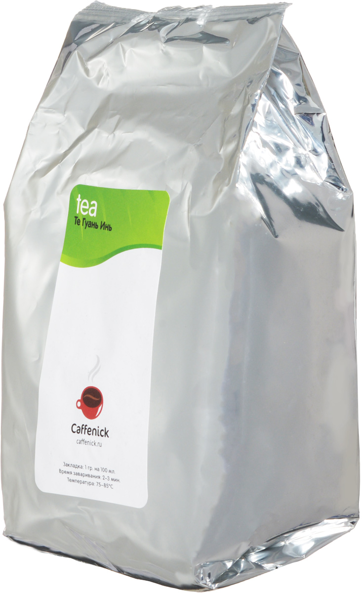Caffenick Те Гуань Инь зеленый листовой чай, 500 г0120710 Caffenick Те Гуань Инь зеленый листовой чай, 500 г0120710Китайский зеленый чай из провинции Фуззянь. Крупнолистовой, полуферментированный улун. Цвет настоя Те Гуань Инь светло-зеленого цвета, с бирюзовым оттенком. Вкус богатый, освежающий и немного сладковатый.