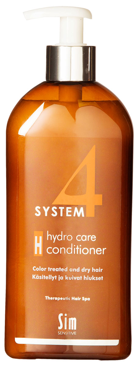 SIM SENSITIVE Терапевтический бальзам H SYSTEM 4 Hydro care Conditioner «Н» , 500 млFS-00897 SIM SENSITIVE Терапевтический бальзам H SYSTEM 4 Hydro care Conditioner «Н» , 500 млFS-00897КАК РАБОТАЕТ: комплекс пшеничных и растительных протеинов питает волосы и насыщает влагой сухие и поврежденные волосы. Климбазол и пироктон оламин усиливают и подкрепляют действие терапевтических шампуней «Систем 4». Бальзам улучшает структуру волоса, придает послушность и шелковистость.БОРЕТСЯ С: сухостью волос, непослушностью, спутыванием волосрасслоением стержня волоса поврежденностью и стрессом волос после окрашивания, химической обработки, частого воздействия горячих температур (фен, утюжки)