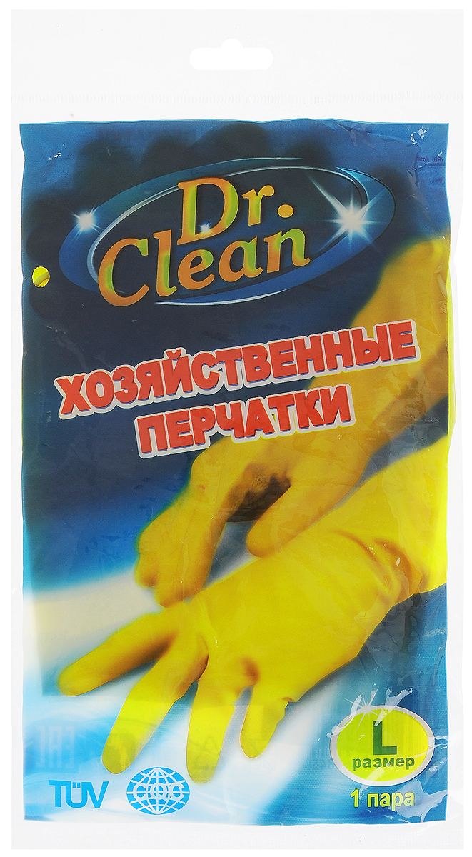 Перчатки хозяйственные Dr. Clean, цвет: желтый. Размер LNN-604-LS-BU Перчатки хозяйственные Dr. Clean, цвет: желтый. Размер LNN-604-LS-BUУниверсальные перчатки Dr. Clean произведены из высококачественного латекса, бесшовные, с рифленой поверхностью рабочих частей, которая позволяет удерживать мокрые предметы. Перчатки подходят для различных видов домашних работ. Изделия эластичны, хорошо облегают руку.