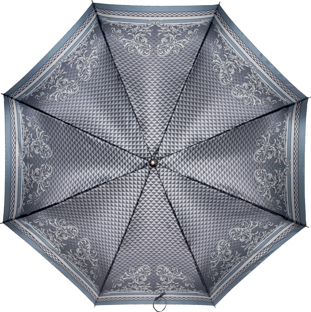 Зонт-трость женский Fabretti, механика, цвет: серый. 1605REM12-GREY Зонт-трость женский Fabretti, механика, цвет: серый. 1605REM12-GREYЖенский зонт-трость от итальянского бренда Fabretti. Конструкция модели - механика. Эксклюзивный дизайнерский принт зонта сделает вас неотразимыми в любую непогоду. Материал купола - полиэстер. Он невероятно изящен, приятен на ощупь, обладает высокой прочностью, а также устойчив к выцветанию. Эргономичная ручка сделана из высококачественного пластика.