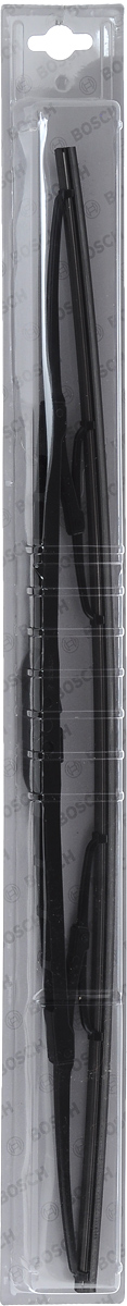 Щетка стеклоочистителя Bosch 55C, каркасная, длина 55 см, 1 штS03301004 Щетка стеклоочистителя Bosch 55C, каркасная, длина 55 см, 1 штS03301004Универсальная щетка Bosch 55C - функциональный стеклоочиститель с металлическими скобами, который характеризуется хорошей эффективностью очистки и качеством. Каркас щетки выполнен из металла с антикоррозийным покрытием и имеет форму, способствующую уменьшению подъемной силы на высоких скоростях. Натуральная резина щетки с графитовым напылением обеспечивает тщательность очистки. Щетка имеет крепление крючок. Быстрый монтаж, благодаря предварительно установленному универсальному адаптеру Quick Clip.