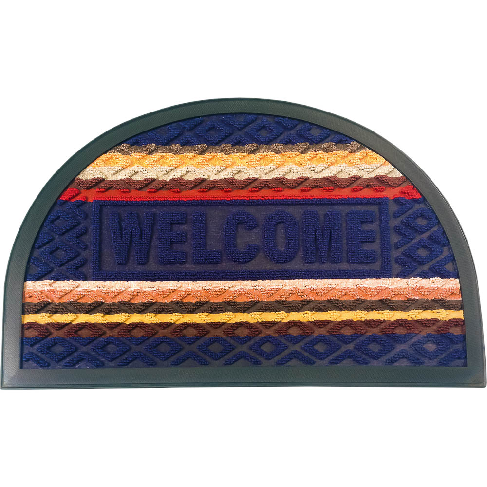 Коврик придверный Vortex Comfort Welcome, цвет: синий, 40 х 60 см531-103 Коврик придверный Vortex Comfort Welcome, цвет: синий, 40 х 60 см531-103Ворс коврика Vortex изготовлен из 100% полиэстера. Коврик оснащен выполненной из ПВХ подложкой. Коврик Vortex гармонично впишется в интерьер вашего дома и создаст атмосферу уюта и комфорта. Изделие отлично подойдет как для использования в доме, так и снаружи.
