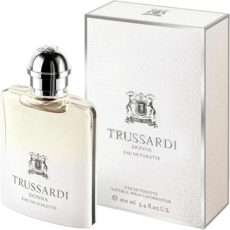 Trussardi Donna Туалетная вода, 100 мл1301210 Trussardi Donna Туалетная вода, 100 мл1301210Восточные цветочные. Юзу, Цитрон и Дыня; ноты сердца: Жасминовый чай, Апельсиновый цвет и Лотос; ноты базы: Сандал, Пачули, Ваниль и Белый кедр.