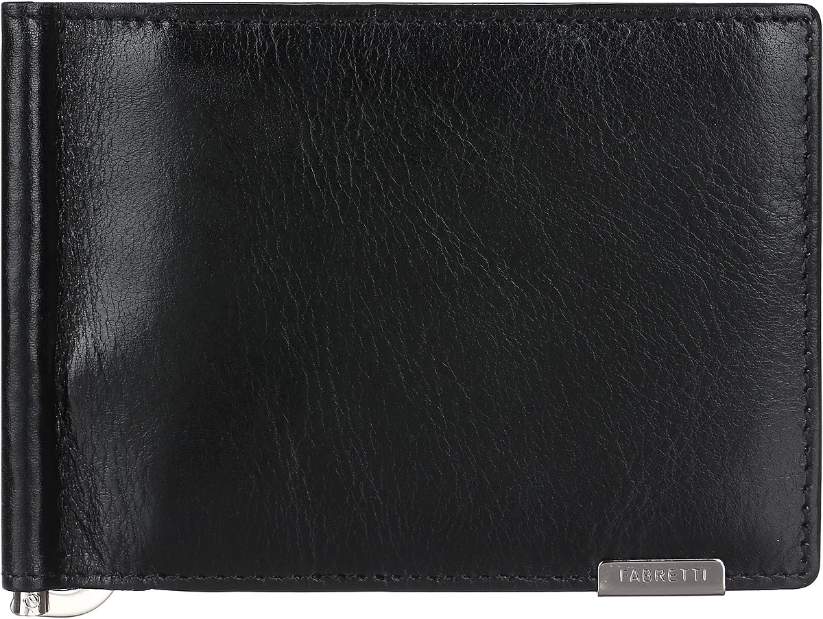 Зажим для купюр мужской Fabretti, цвет: черный. 32006-blackINT-06501 Зажим для купюр мужской Fabretti, цвет: черный. 32006-blackINT-06501Стильный и практичный мужской зажим для купюр от Fabretti выполнен из натуральной гладкой кожи и дополнен одним объемным карманом для мелочи, который закрывается клапаном на кнопку. Изделие состоит из шести карманов для визиток и карт, двух скрытых карманов.Зажим упакован в фирменную коробку с логотипом бренда.Такой аксессуар станет неотъемлемой частью вашего образа благодаря своей практичности.