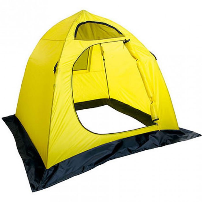 Палатка Holiday Easy Ice 210см х 210см YellowУТ-000047181 Палатка Holiday Easy Ice 210см х 210см YellowУТ-000047181Четырехугольная палатка Holiday Easy Ice создана специально для любителей зимней рыбалки. Конструкция не перегружена лишними приспособлениями, что позволяет максимально облегчить вес и уменьшить ее стоимость. Каркас изготовлен из трубчатого стекловолокна с диаметром 8 мм, что делает палатку устойчивой при сильном ветре. В комплект входят крючки, с помощью которых происходит крепление укрытия за края недосверленных лунок, и сумка-чехол для удобной транспортировки. Снегозащитная юбка по всему периметру палатки предотвратит проникновение влаги внутрь. Характеристики: Материал : 190T нейлон с PU покрытием. Размер палатки: 210 см х 210 см.Высота: 160 см. Водонепроницаемость: 600 мм. Диаметр каркаса: 0,8 см. Размер упаковки: 115 см х 14 см х 14 см.