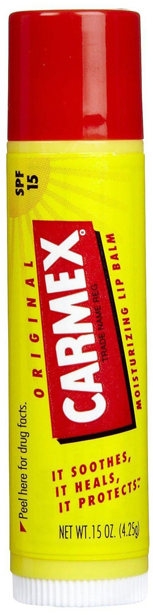 Carmex Бальзам для губ классический, стик в блистере, 4,25 гSC-FM20104 Carmex Бальзам для губ классический, стик в блистере, 4,25 гSC-FM20104Уникальная формула CARMEX содержит специальные ингредиенты, которые вызывают ощущение покалывания - это означает, что CARMEX работает; увлажняя и защищая губы, делает их мягкими и здоровыми.