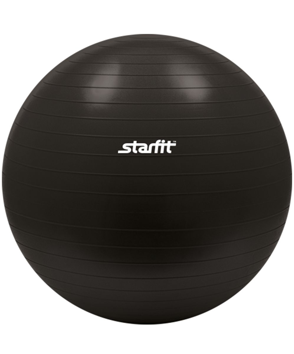 Мяч гимнастический Starfit, антивзрыв, цвет: черный, диаметр 65 смWRA512700 Мяч гимнастический Starfit, антивзрыв, цвет: черный, диаметр 65 смWRA512700С помощью гимнастического мяча Star Fit можно тренировать все мышцы тела, правильно выстроив тренировочный процесс и используя его как основной или второстепенный снаряд (создавая за счет него лишь синергизм действия, а не основу упражнения) для упражнения. Изделие выполнено из прочного ПВХ.Гимнастический мяч - это один из самых популярных аксессуаров в фитнесе. Его используют и женщины, и мужчины в функциональном тренинге, бодибилдинге, групповых программах, стретчинге (растяжке). УВАЖЕМЫЕ КЛИЕНТЫ!Обращаем ваше внимание на тот факт, что мяч поставляется в сдутом виде. Насос не входит в комплект.