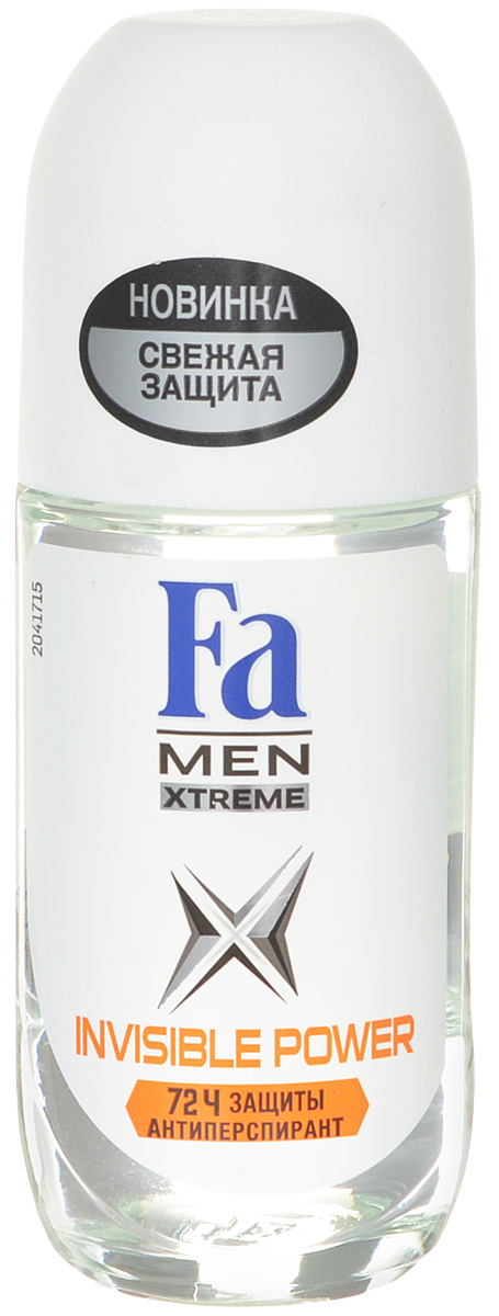 FA MEN Xtreme Дезодорант роликовый Invisible, 50 мл9 FA MEN Xtreme Дезодорант роликовый Invisible, 50 мл9Fa Men Invisible Power – Защита против пота, запаха и следов. Специальная формула обеспечивает надежную защиту от белых, желтых и масляных следов на одежде. Научно доказано: 72ч защиты от пота и запаха Хорошая переносимость кожей подтверждена дерматологами.Также почувствуйте притягательную свежесть, принимая душ с гелем для душа Fa Men.