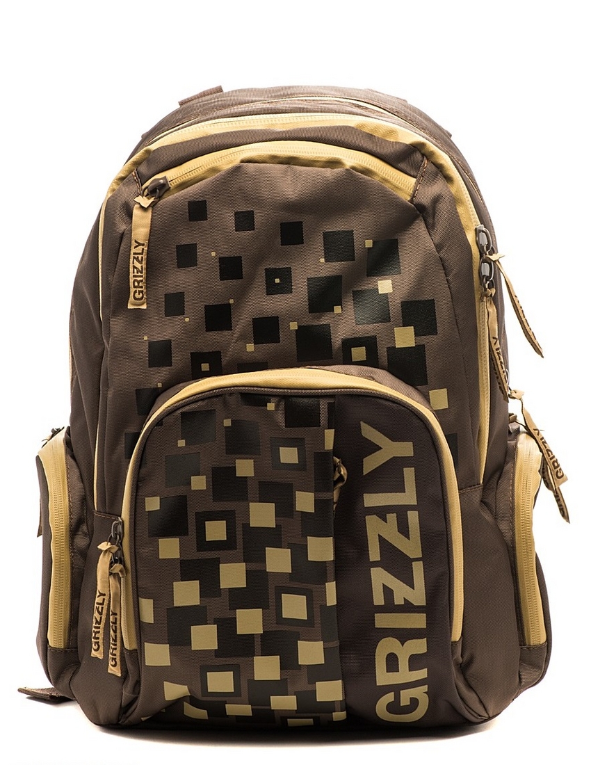 Рюкзак городской Grizzly, цвет: коричневый, бежевый, 18 л. RU-510-1/21906/TG Рюкзак городской Grizzly, цвет: коричневый, бежевый, 18 л. RU-510-1/21906/TGРюкзак с двумя отделениями, двумя передними карманами, с внутренним карманом и карманом-пеналом, с двумя боковыми карманами и укрепленными лямками, с ручкой для переноски. Функционален, удобен, эргономичен. Изготовлен из надежной и прочной ткани, хорошо держит форму, легко стирается, быстро сохнет. Станет надежным спутником в студенческих и рабочих буднях, вашей городской жизни, отдыхе, спорте и приключениях.