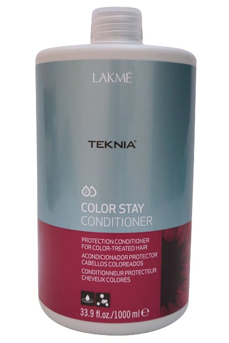Lakme Кондиционер для защиты цвета окрашенных волос Conditioner, 1000 млFS-00897 Lakme Кондиционер для защиты цвета окрашенных волос Conditioner, 1000 млFS-00897Специальная pH формула восстанавливает поврежденный кутикулярный слой волос. Надолго сохраняет цвет окрашенных волос, замедляя потерю пигмента. Кондиционер для защиты цвета окрашенных волос Lakme Teknia Color Stay Conditioner содержит WAA™ – комплекс растительных аминокислот, ухаживающий за волосами и оказывающий глубокое воздействие изнутри.