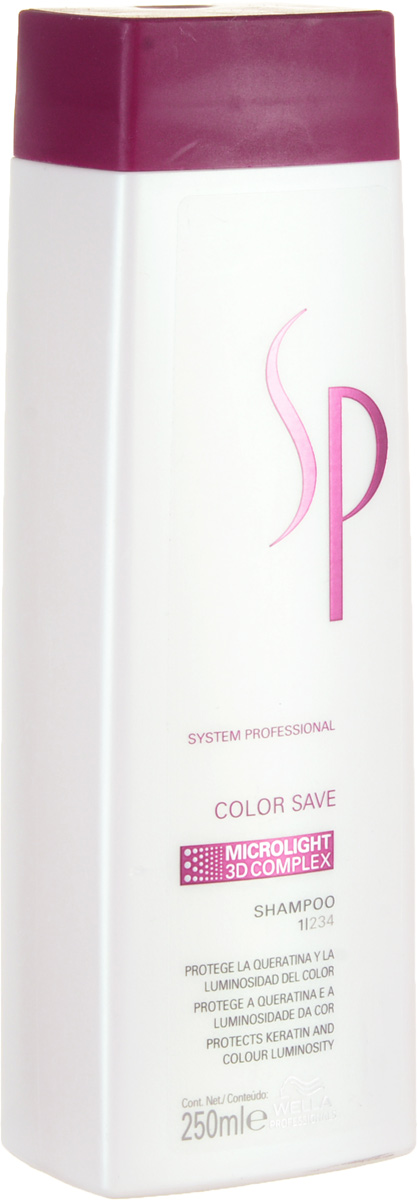 Wella SP Шампунь для окрашенных волос Color Save Shampoo, 250 мл72523WD Wella SP Шампунь для окрашенных волос Color Save Shampoo, 250 мл72523WDШампунь для нормальных окрашенных волос Wella SP Color Save Shampoo деликатно заботиться об интенсивности цвета ваших локонов. Средство придает волосам особый эксклюзивный блеск и подчеркивает их тон. Также шампунь от Велла проникает глубоко в структуру волоса и укрепляет ее.